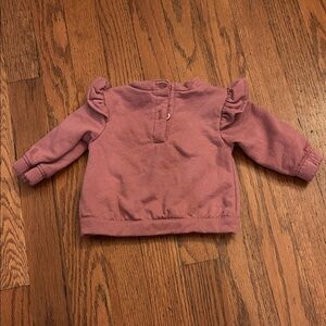 Nicole Miller Kids Ruffled Mauve Sweater